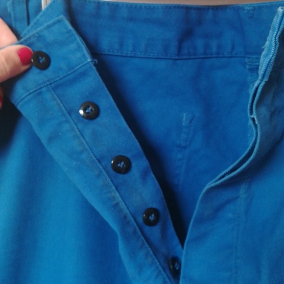 Vintage Chore Pants Workwear Trousers Adolphe Lafont W42 French Bleu de Travail - Picture 10 of 13